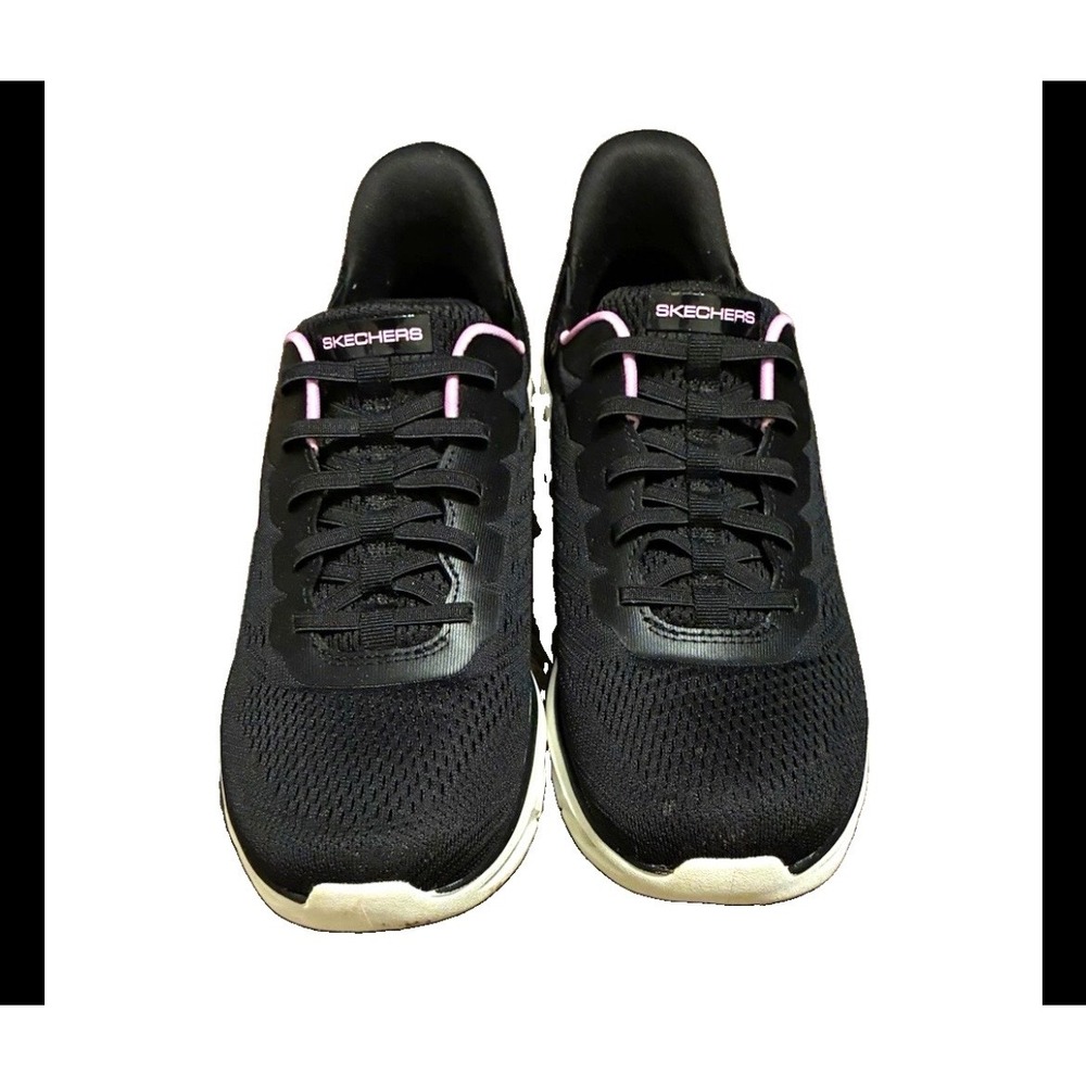 Skechers Hands Free Slip-ins Swift Fit Black Pink Sneakers Womens 10 Walking